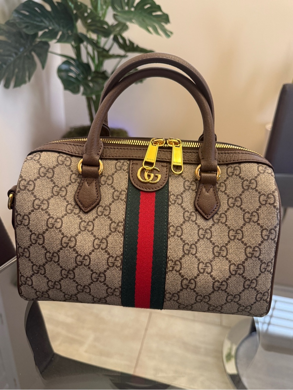 Gucci Medium Ophidia Boston Bag